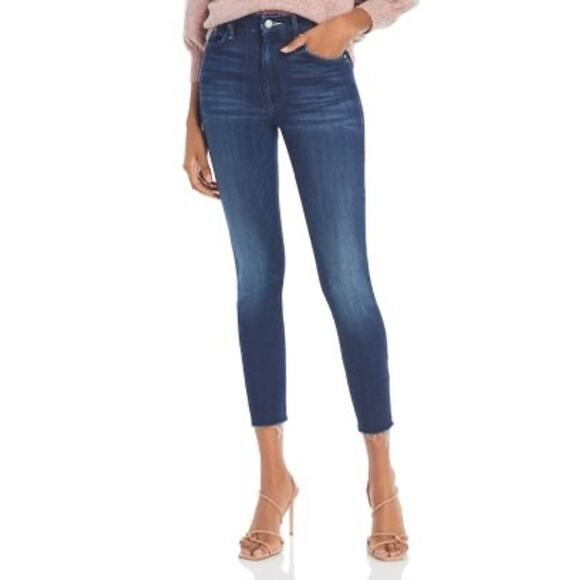 Mother The Looker Ankle Fray in Repeating Love Sz 29 Women's Jeans Nice - Picture 1 of 9